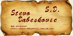 Stevo Dabesković vizit kartica